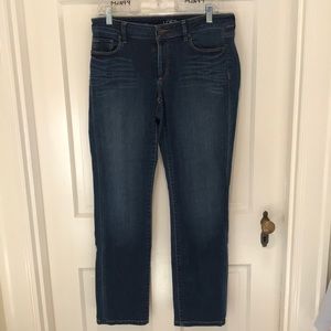 Loft curvy straight jeans